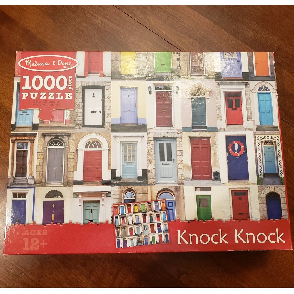 Melissa & Doug Knock Knock 1000 Piece Jigsaw Puzzle Doors Theme Ages‎ 12+